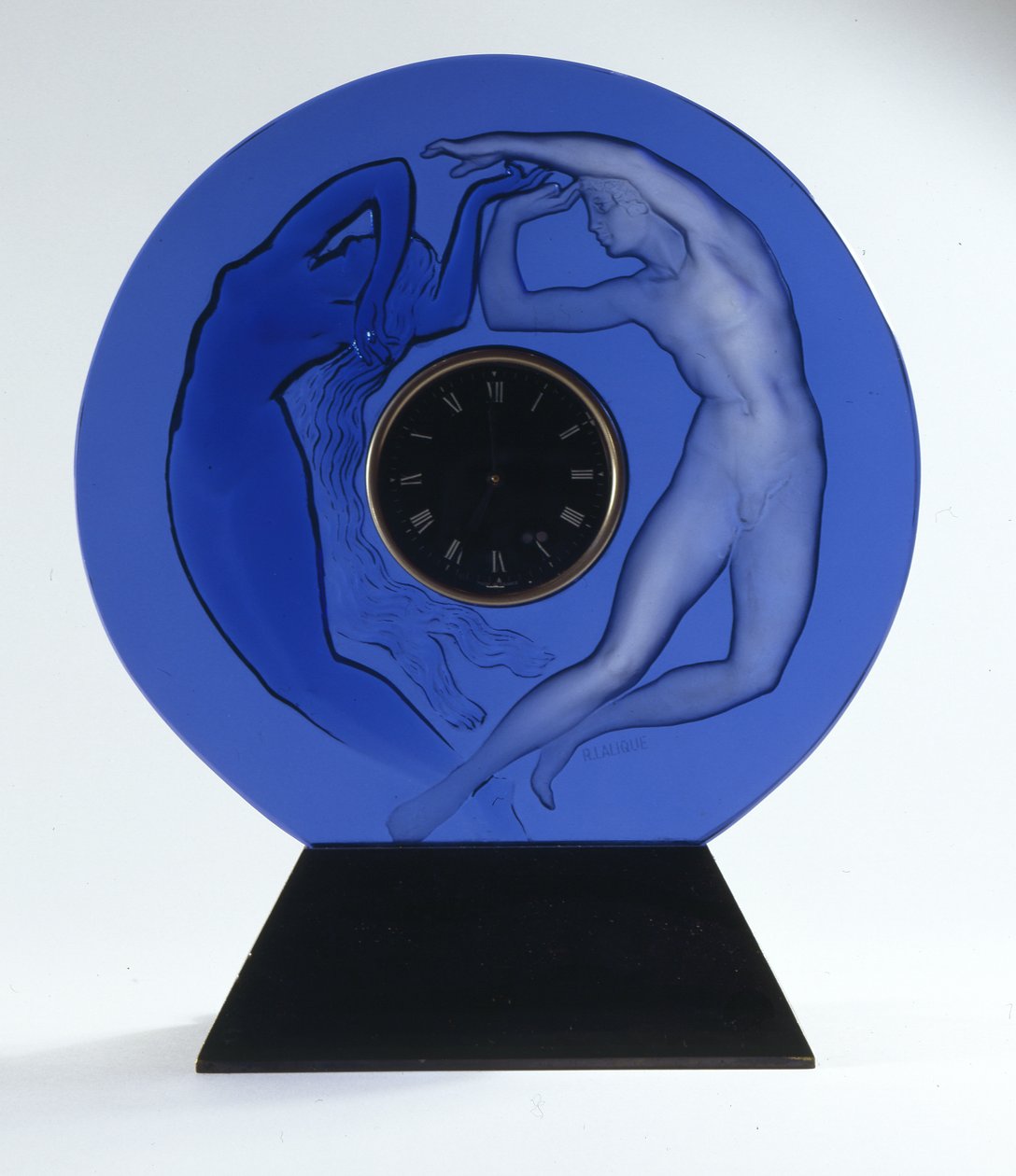 Dia e noite, 1926 (relógio de vidro surround) de Rene Jules Lalique