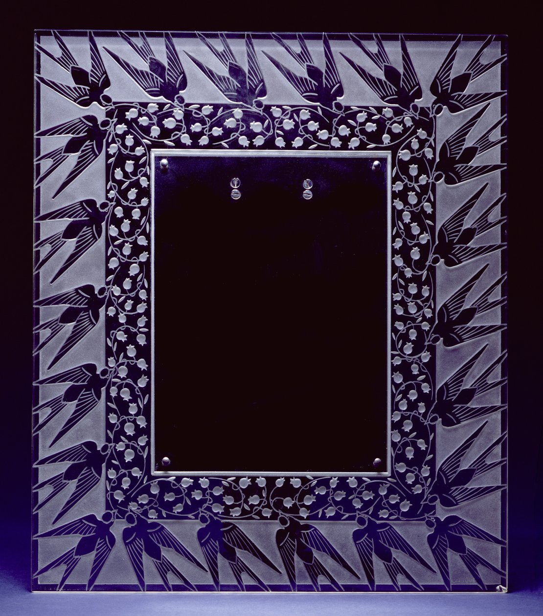 Quadro de Espelho Muguet et Hirondeues (vidro) de Rene Jules Lalique