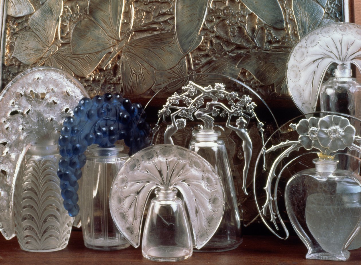 Perfume flacon em vidro de Rene Jules Lalique