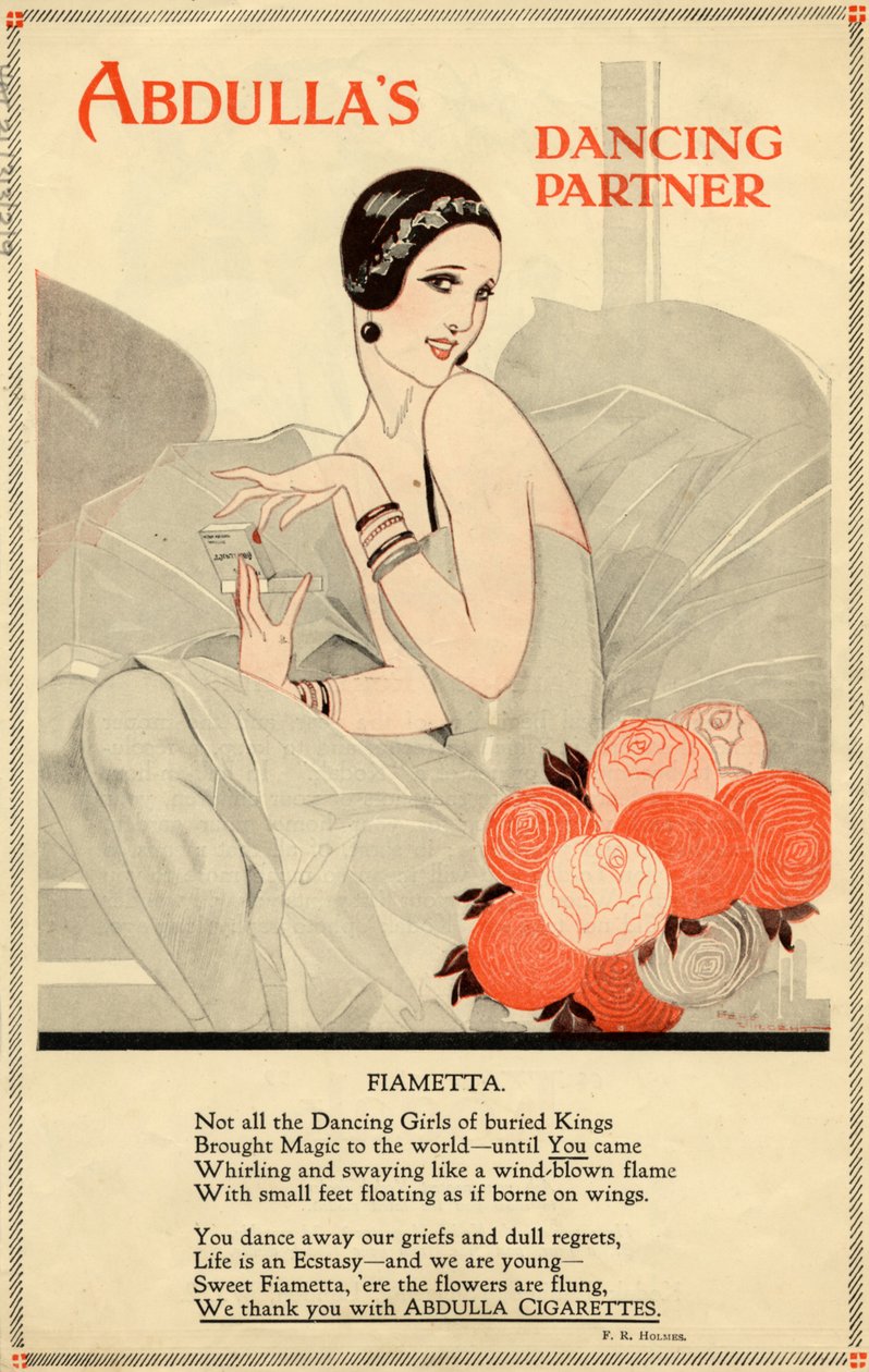 Cigarros Abdulla, década de 1920 de Rene Vincent