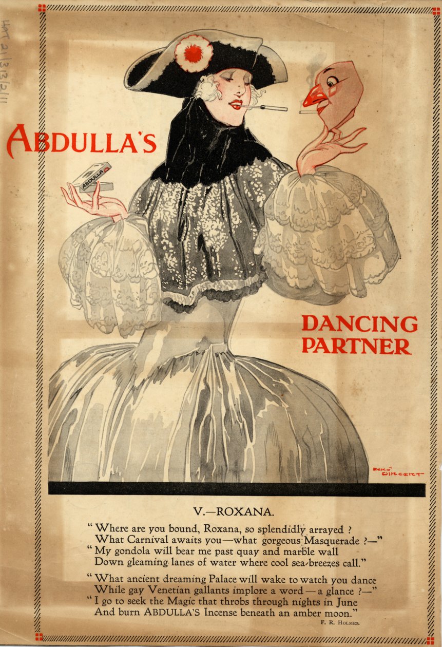 Cigarros Abdulla, década de 1920 de Rene Vincent
