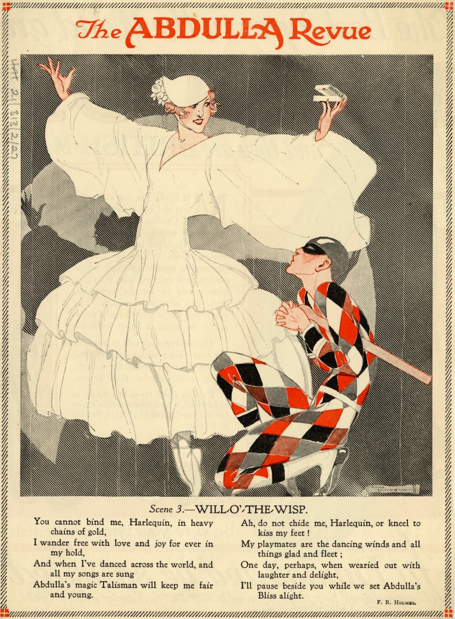 Cigarros Abdulla, década de 1920 de Rene Vincent