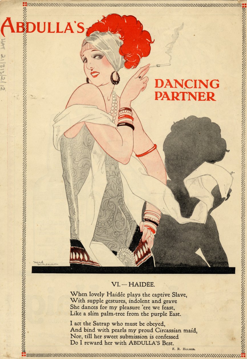 Cigarros Abdulla, década de 1920 de Rene Vincent