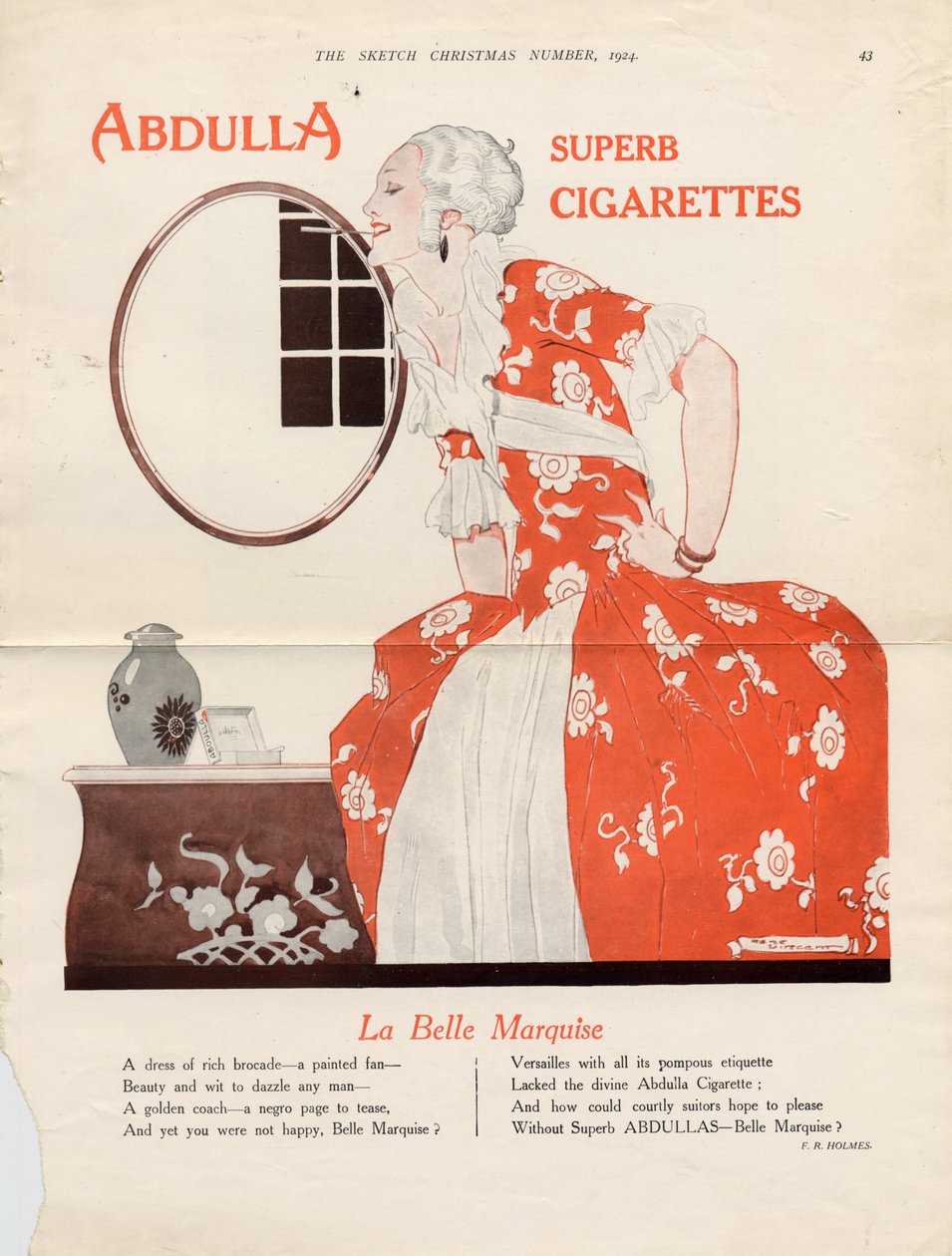 Cigarros Abdulla, 1924 de Rene Vincent