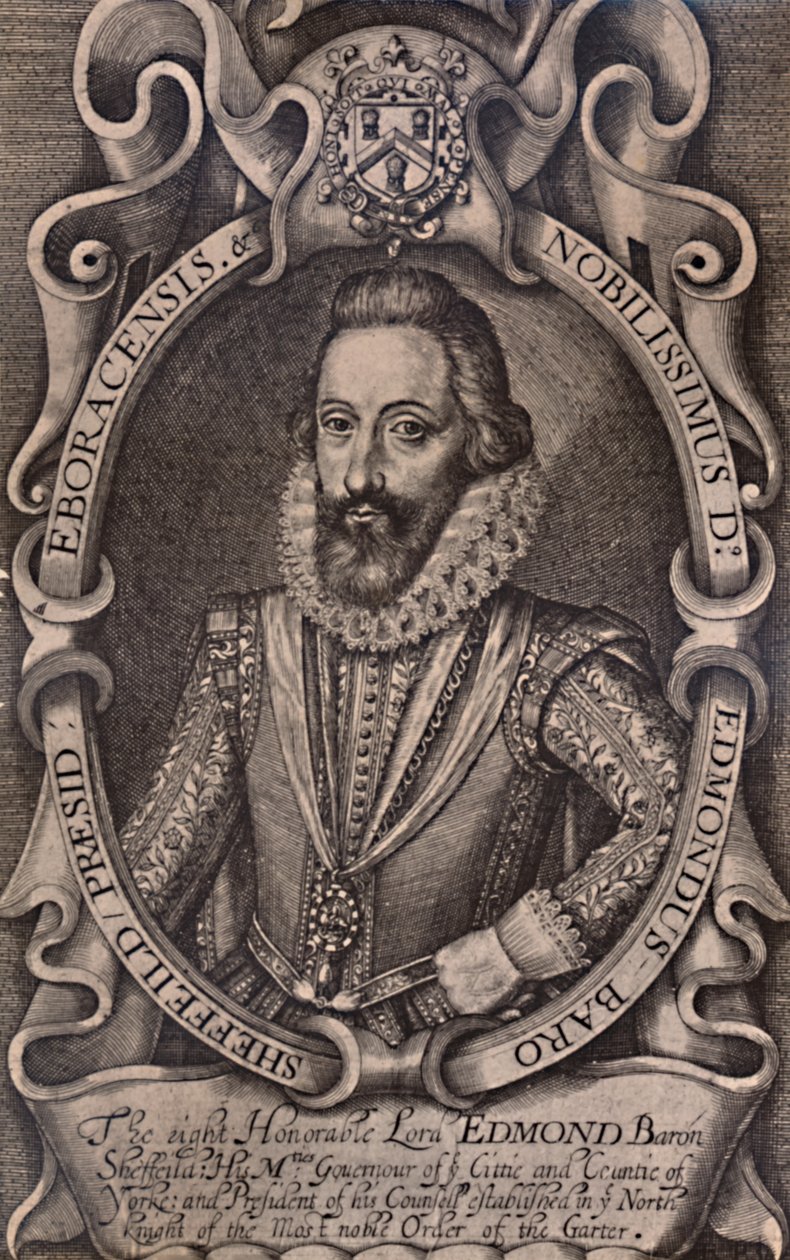 Edmund Sheffield, 1º conde de Mulgrave, estadista inglês, início do século XVII 1894 de Renold Elstrack
