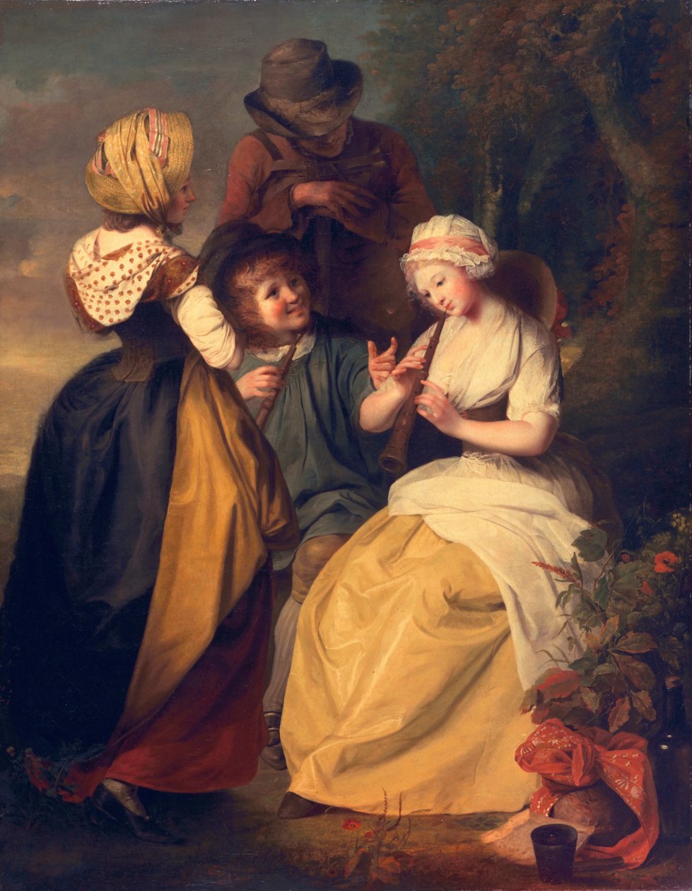 Jogadores Flageolet, c.1780s de Rev. Matthew William Peters