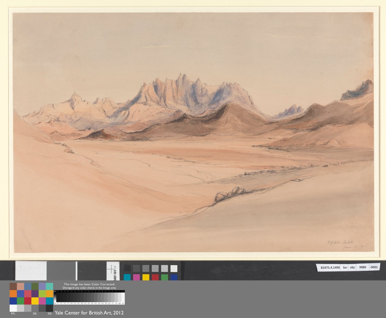 Djebel Serbal, Sinai de Rev. Edward Thomas Daniell