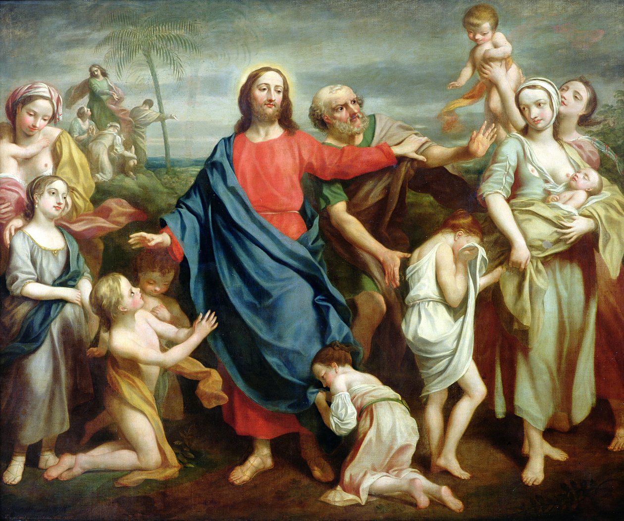 Deixa que as criancinhas venham a mim e não as impeçam, 1746 de Rev. James Wills