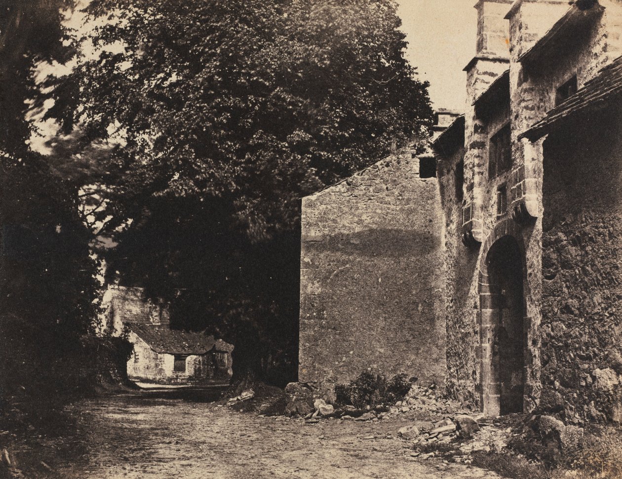 Porta de entrada para Borwick Hall, Lancashire, 1855. de Rev. John Richardson Major