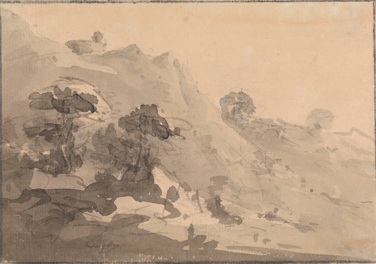 Paisagem Hilly Landscape de Rev. William Gilpin