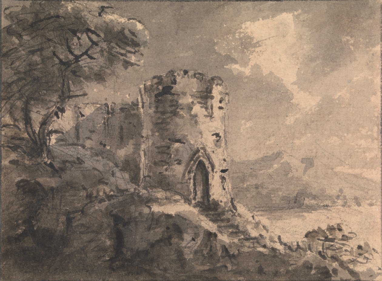 Paisagem com um Castelo em Ruínas de Rev. William Gilpin
