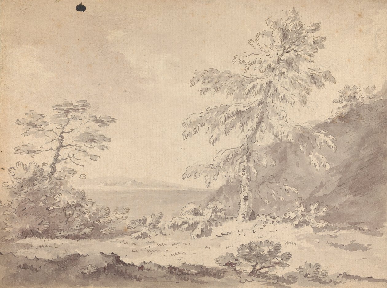 Duas Árvores numa Paisagem de Rev. William Gilpin