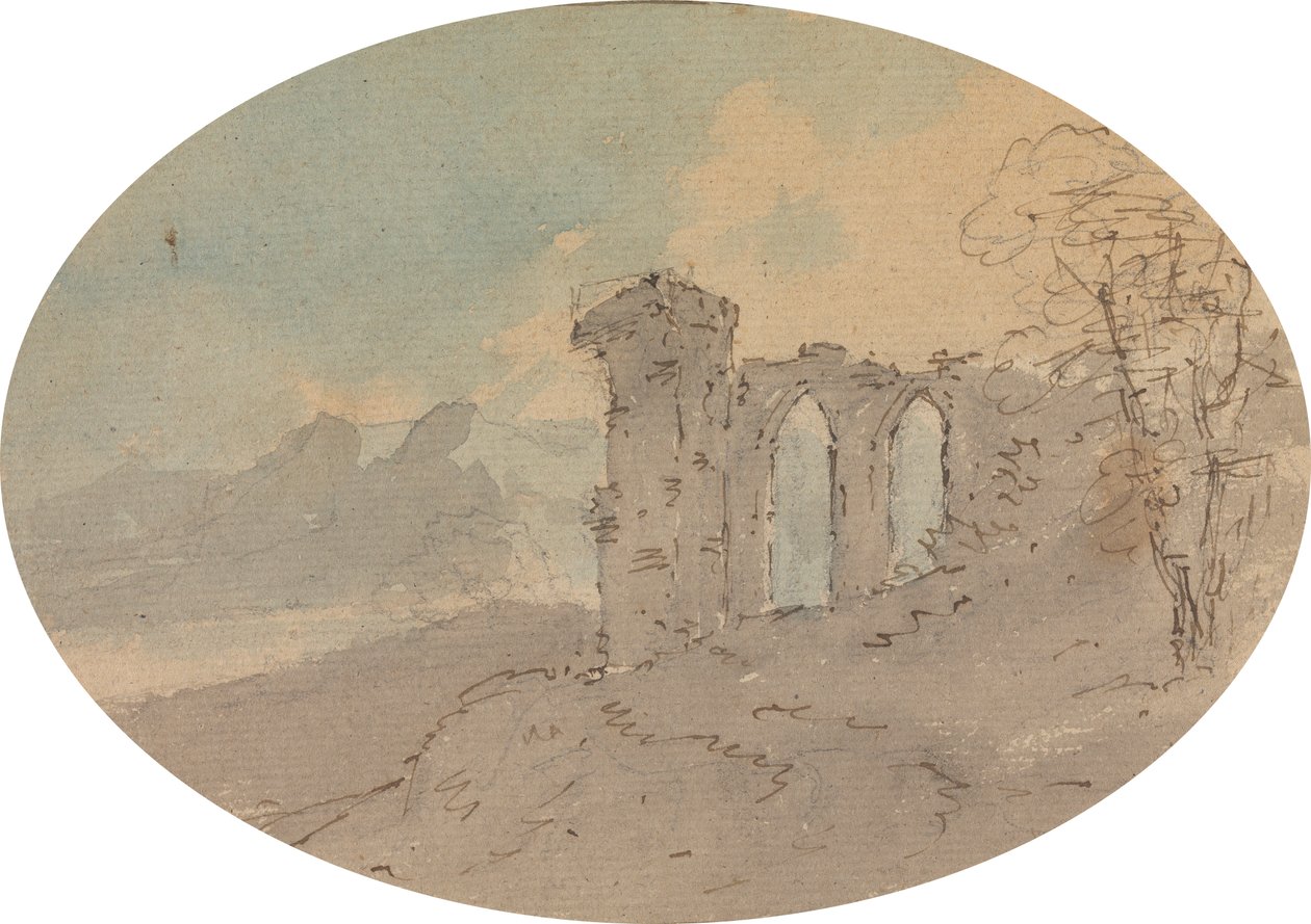 Vista da ruína do Castelo de Rev. William Gilpin