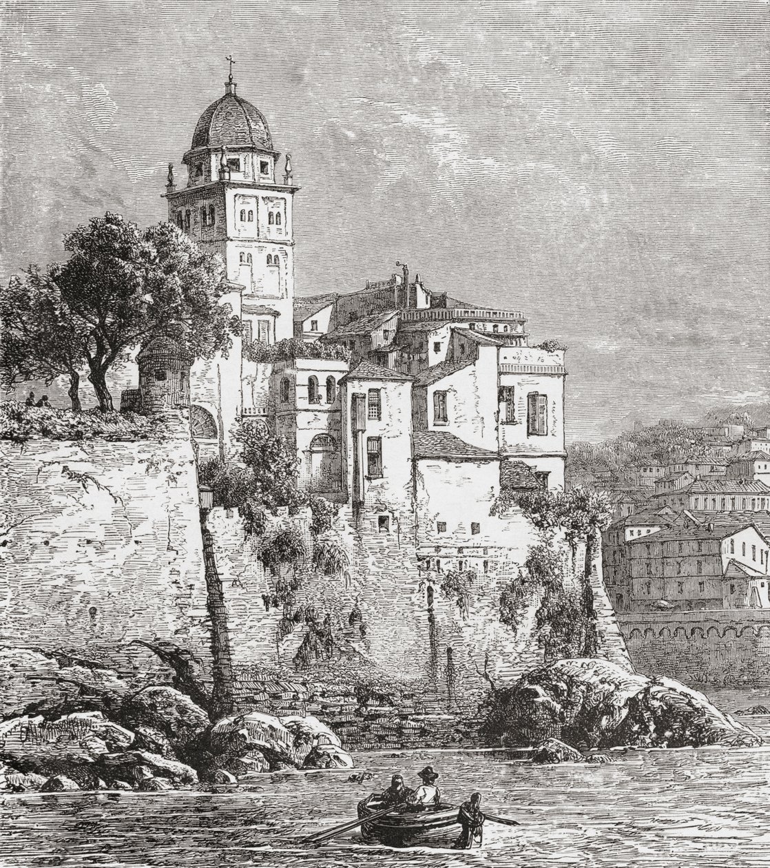 O Arsenal de Génova, no Norte de Itália, no final do século XIX. De Italian Pictures do Rev. Samuel Manning, publicado por volta de 1890. de Reverend Samuel Manning