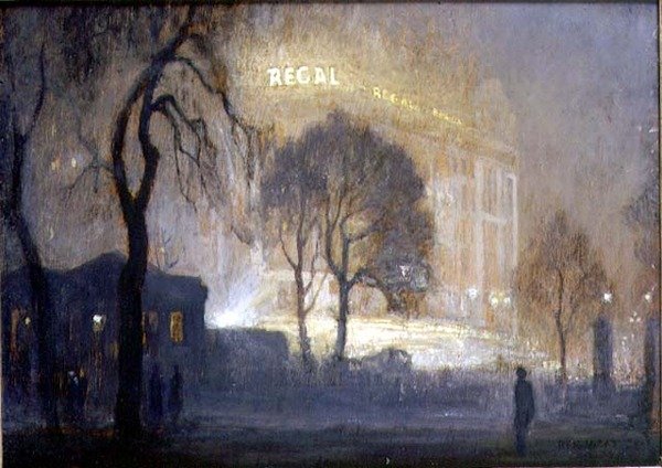 O Regal de Hyde Park numa noite enevoada de Rex Vicat Cole