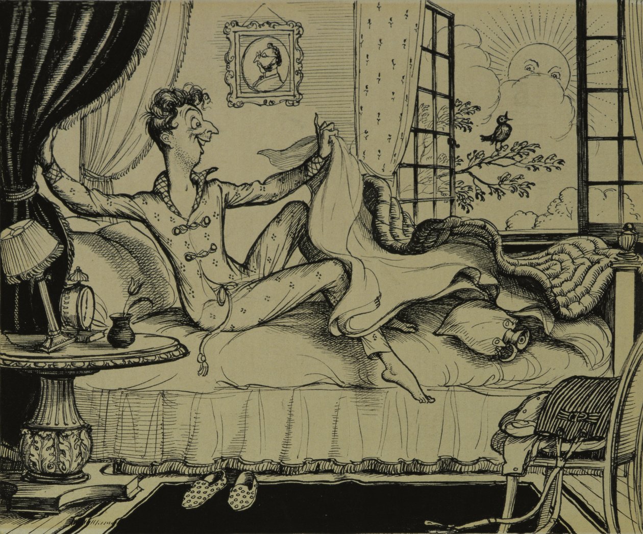 Vale a pena se levantar para !, 1929 de Rex Whistler