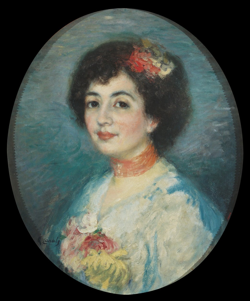 Retrato da Sra. Amouroux, a Irmã dos Artistas de Ricard Canals