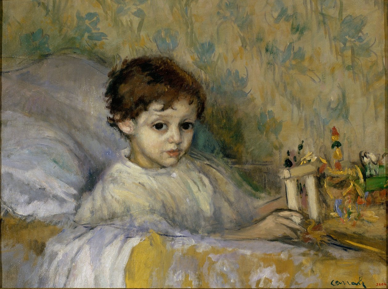 Criança doente (Octavi, filho do artista) de Ricard Canals