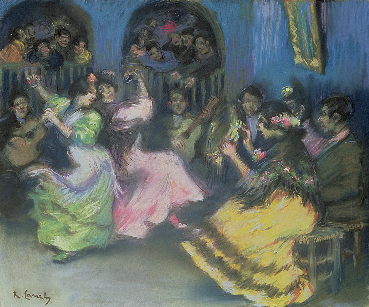 Dançarinos Ciganos Espanhóis, 1898 de Ricardo Canals y Llambi