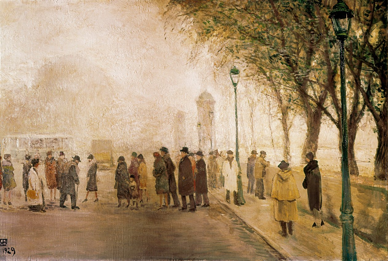 A passagem. (Óleo sobre tela de Ricardo Baroja