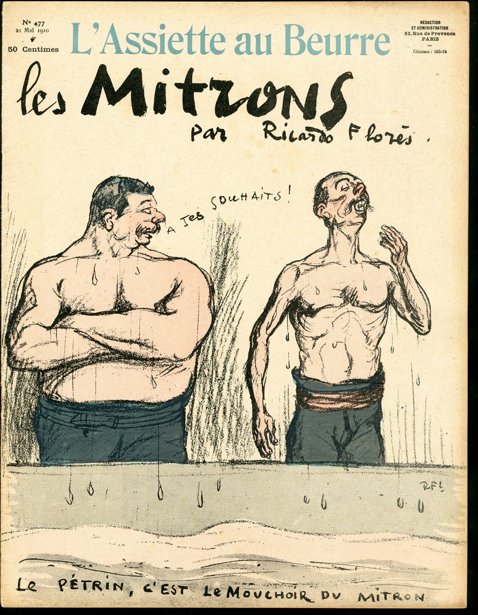 Capa do "The Butter Plate", número 477, Satirique en Colours de Ricardo Flores
