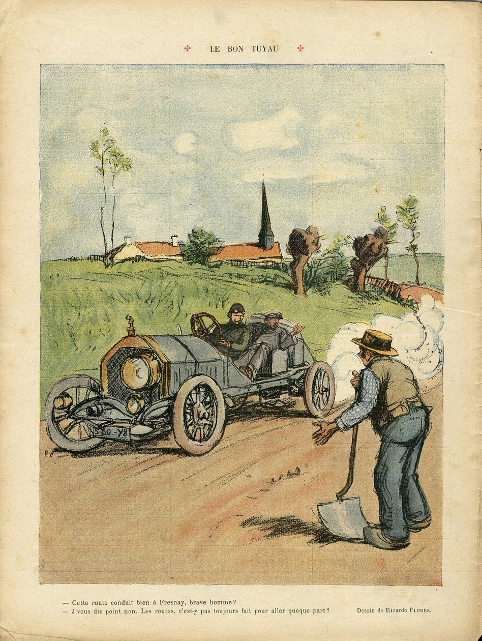 Ilustração de Ricardo Flores (1878-1918) em Le Rire de Ricardo Flores