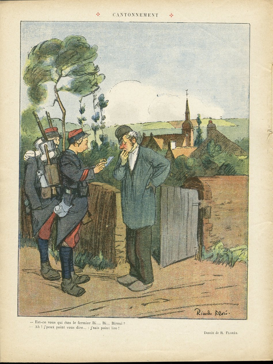 Ilustração de Ricardo Flores (1878-1918) em Le Lire de Ricardo Flores