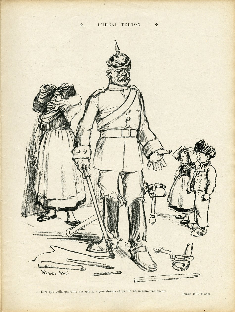 Ilustração de Ricardo Flores (1878-1918) em Le Rire de Ricardo Flores