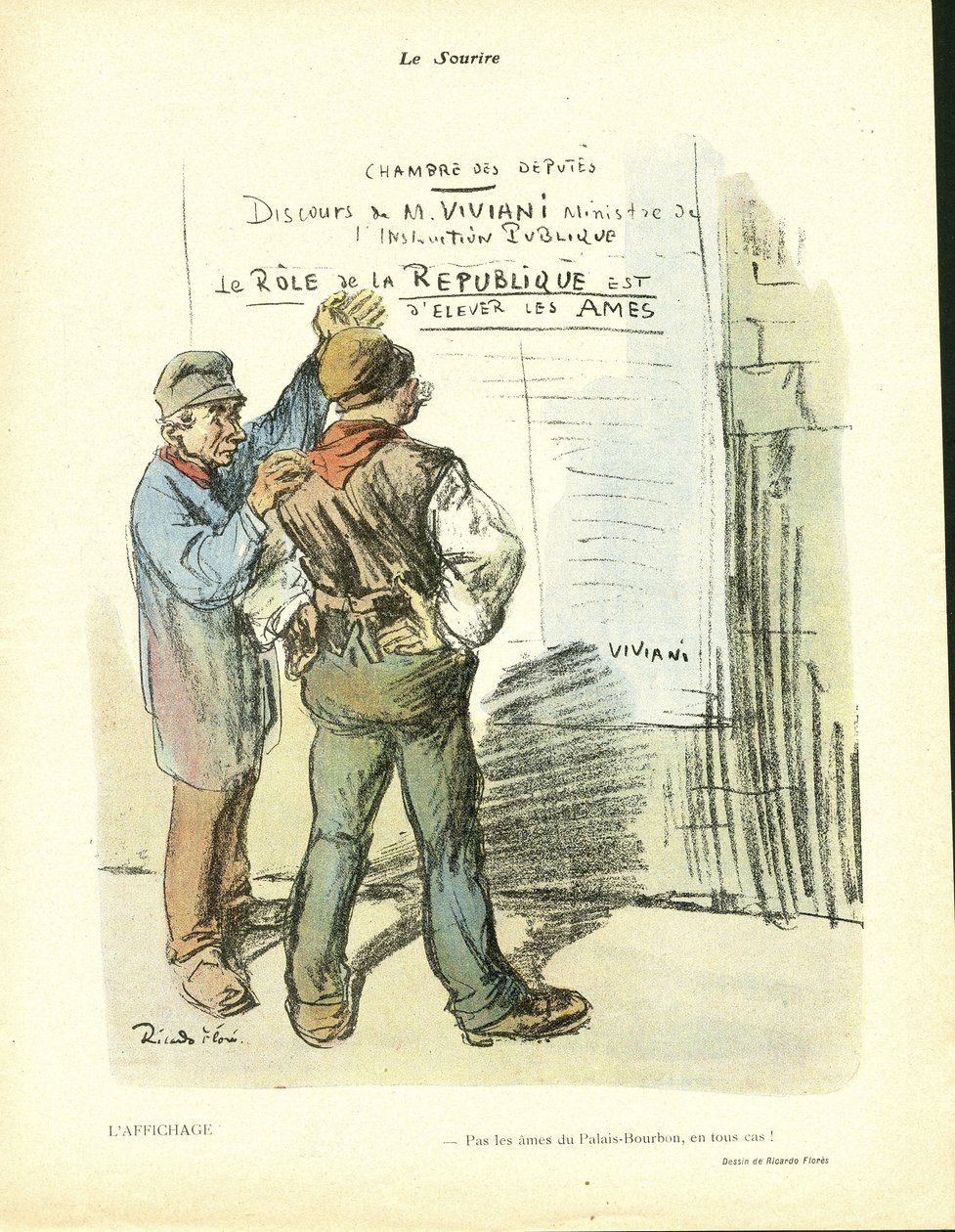 Ilustração de Ricardo Flores (1878-1918) em Le Smile, no 20 de Ricardo Flores