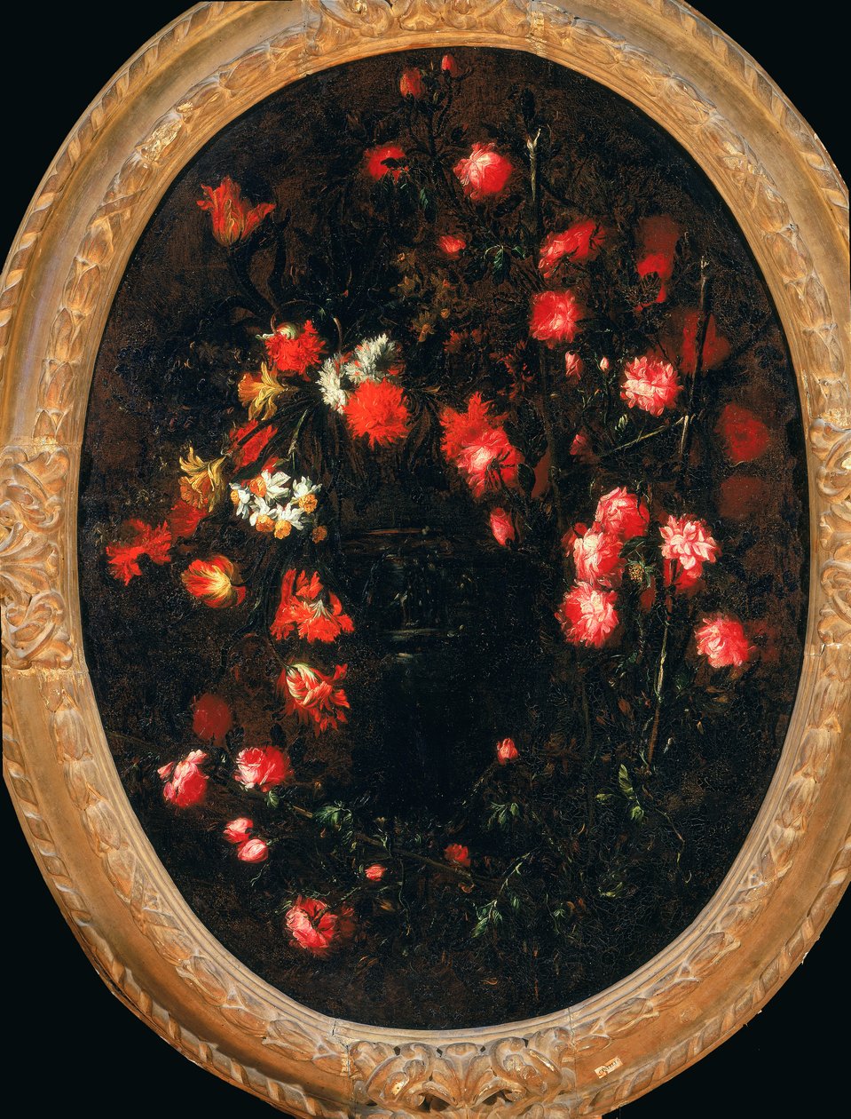Guirlanda de flores com pássaros de Riccardo Spinelli