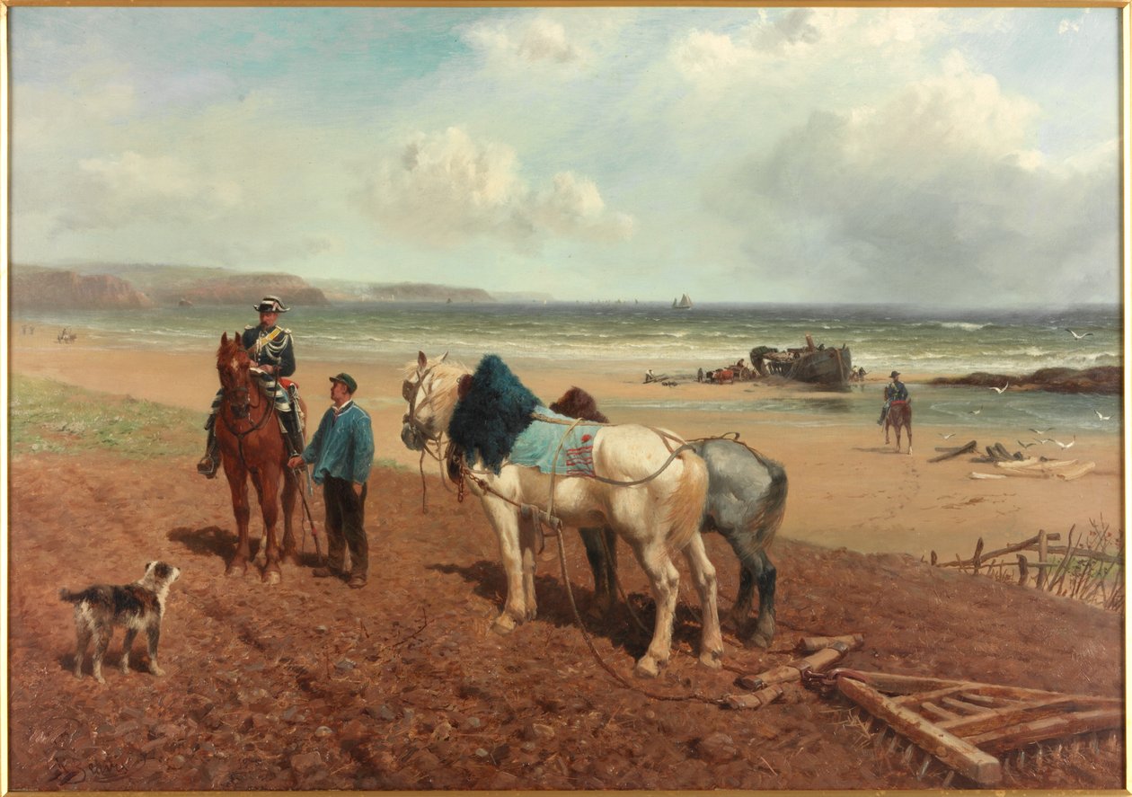 A história do naufrágio, c.1872 de Richard Beavis