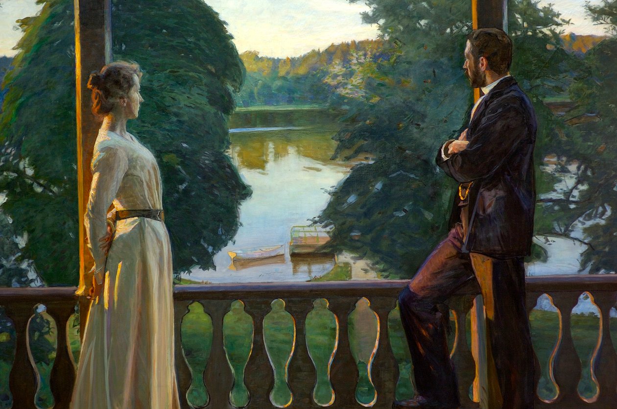 Verões nórdicos à noite de Richard Bergh