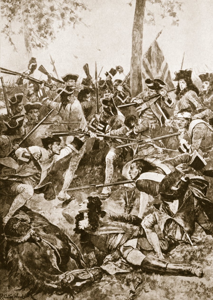Batalha de Ramillies, 23 de maio de 1706: O ataque do regimento irlandês de Richard Caton Woodville junior
