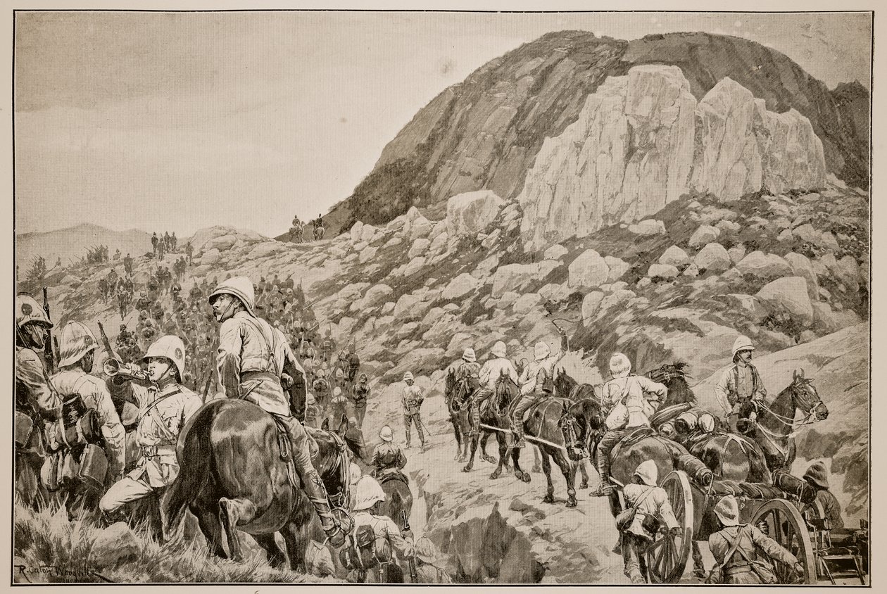 Indo para o ataque ao Spion Kop em 24 de janeiro de Richard Caton Woodville junior