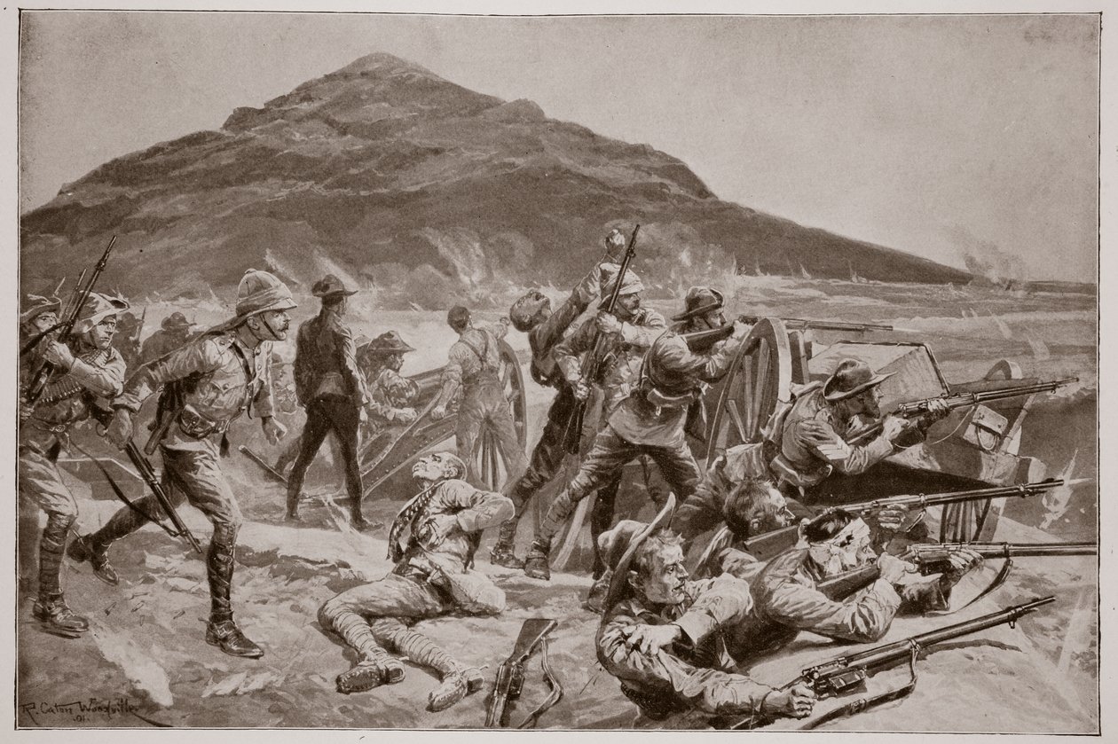Nenhuma rendição! A defesa de Fort Itala em 26 de setembro de 1901 de Richard Caton Woodville junior