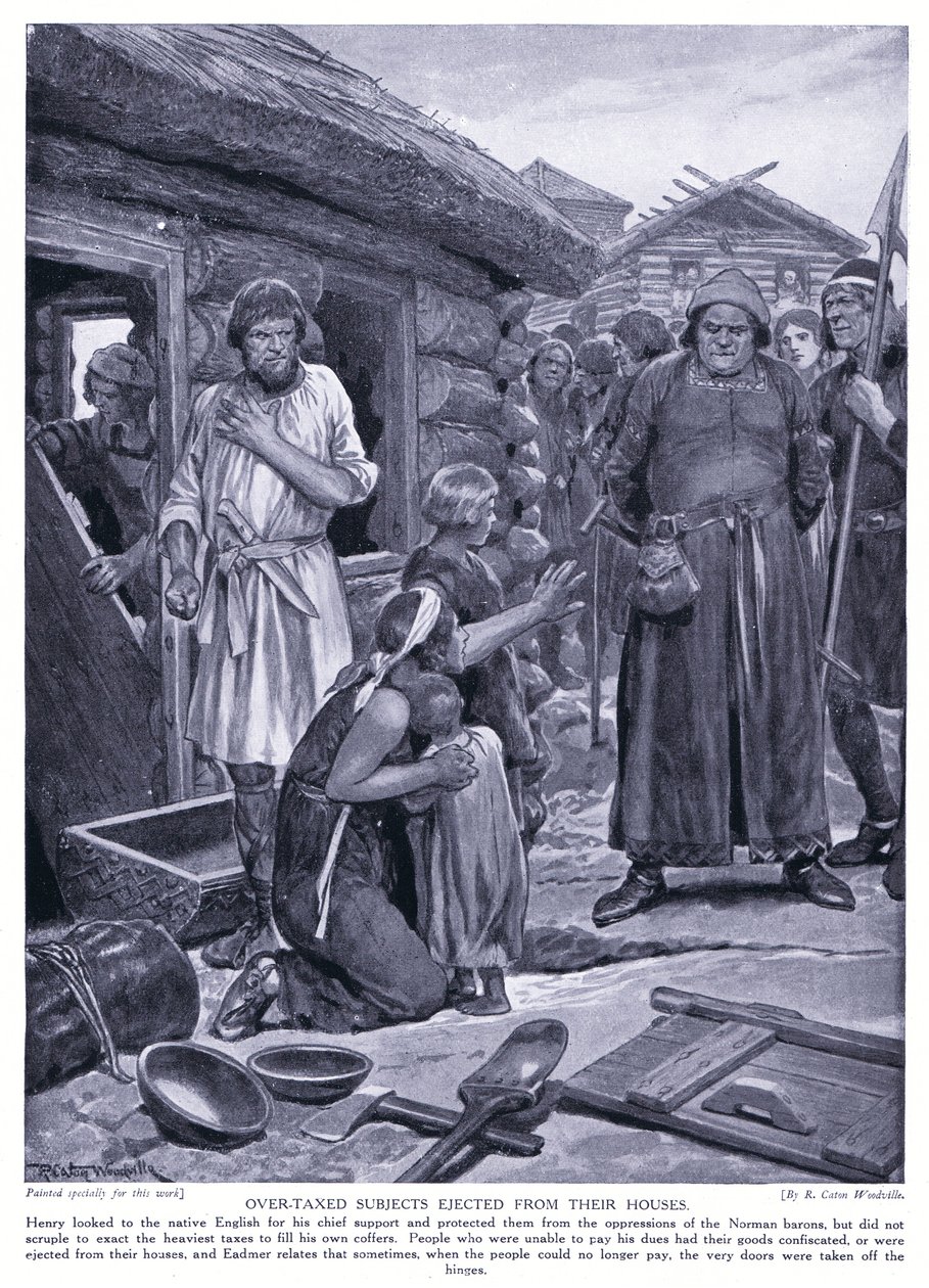 Sujeitos sobrecarregados ejetados de suas casas, de 1920 de Richard Caton Woodville junior