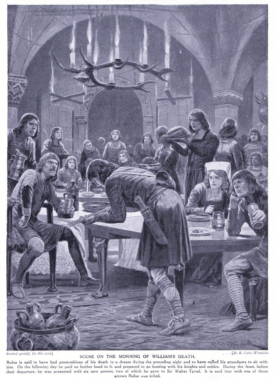 Cena na manhã da morte de William I, de 1920 de Richard Caton Woodville junior