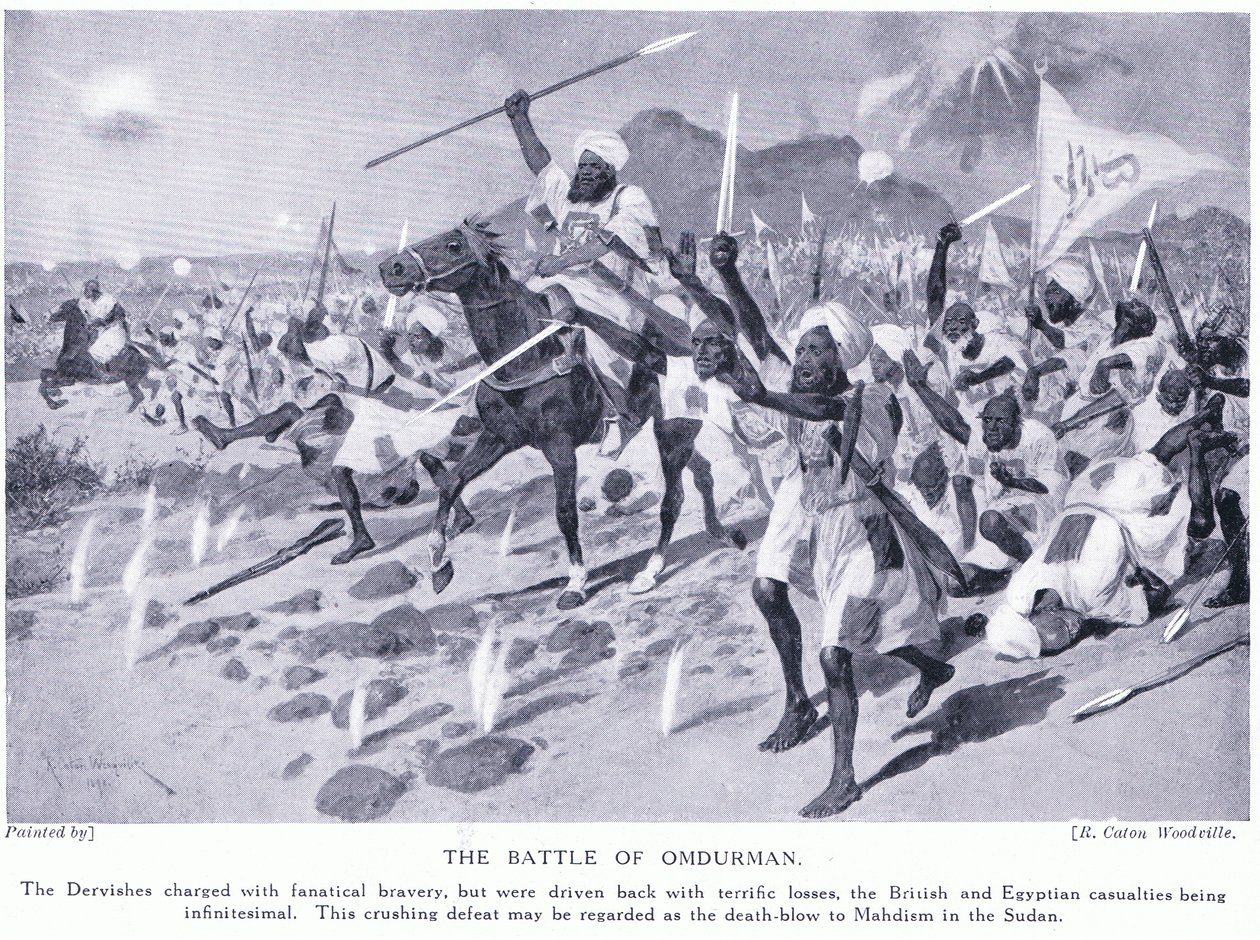 A Batalha de Omdurman 1898 AD, c.1920 de Richard Caton Woodville junior