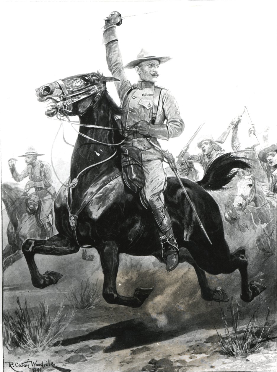 O Defensor de Mafeking, Coronel Baden-Powell (1857-1941) no uniforme do corpo especial que ele levantou em British Bechuanaland, 1899, gravado por Thomas Lascelles de Richard Caton Woodville junior