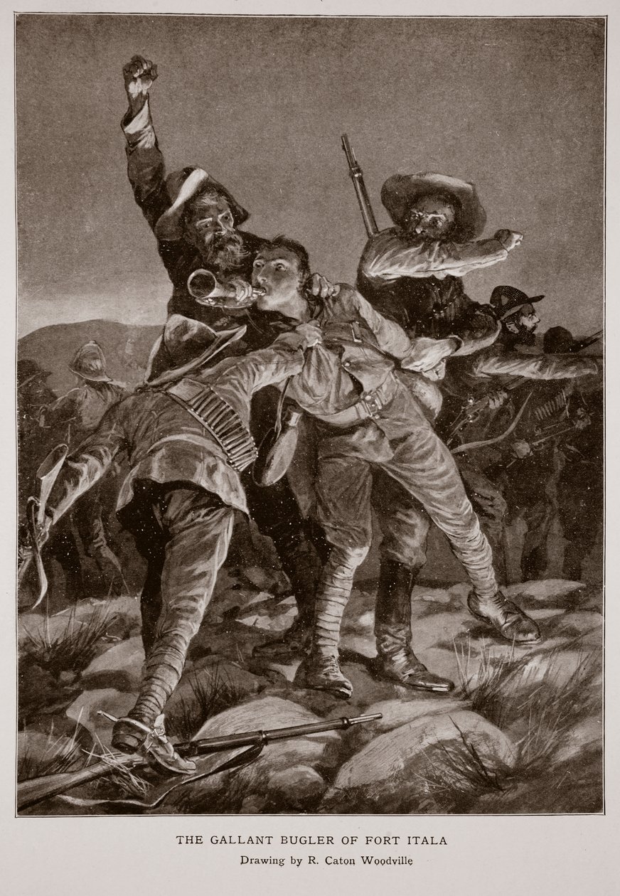 O Bugler Gallant de Fort Itala de Richard Caton Woodville junior