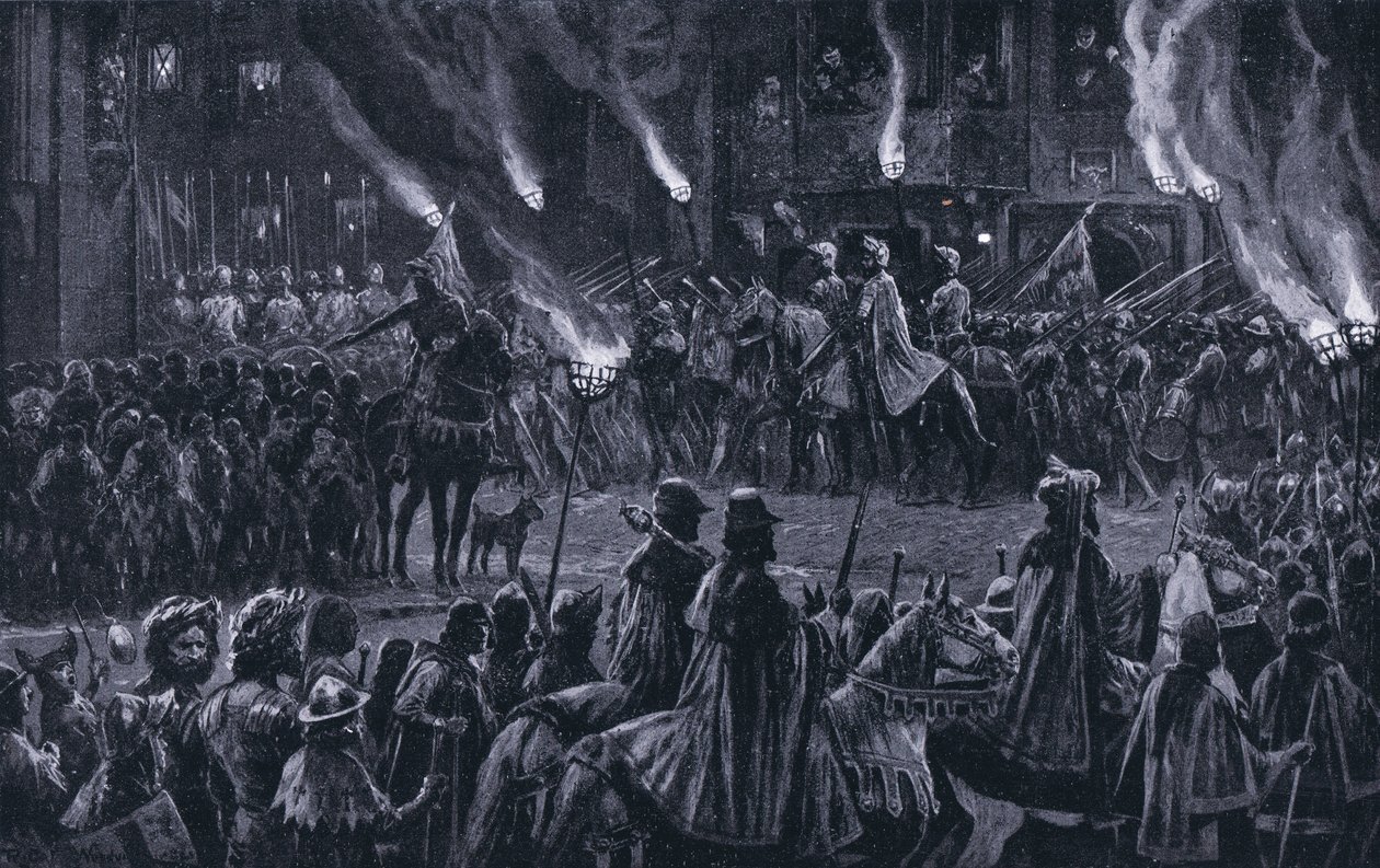 O relógio de marcha, década de 1920 de Richard Caton Woodville junior