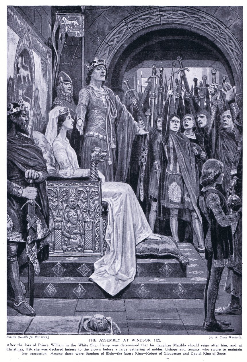 O assembley em Windsor AD1126, de 1920 de Richard Caton Woodville junior