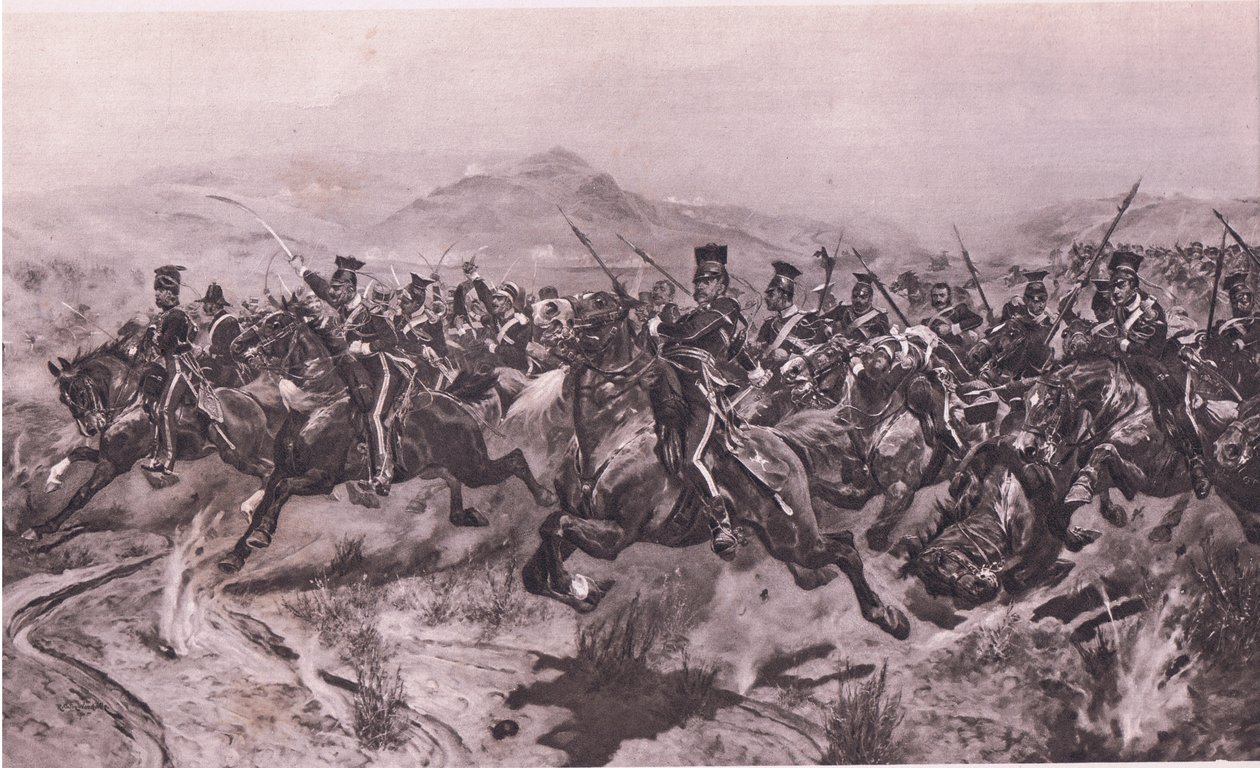 A acusação da Brigada Ligeira em Balaclava de Richard Caton Woodville junior