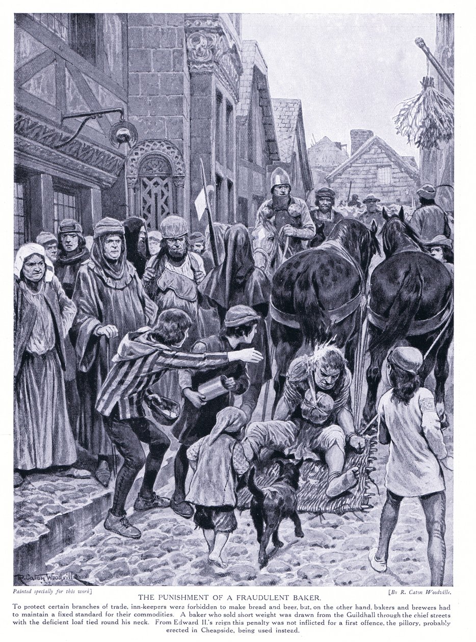 A punição de um padeiro fraudulento, de 1920 de Richard Caton Woodville junior