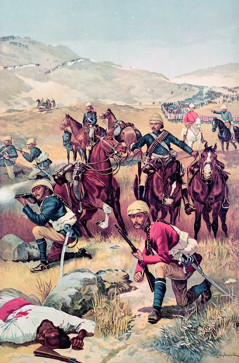 O último tiro no Sudão, de &39;The Illustrated London News&39;, 20 de junho de 1885 de Richard Caton Woodville