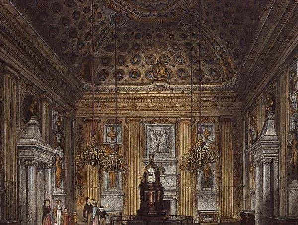 O quarto da cúpula, Palácio de Kensington de Pynes Royal Residences, 1819, de Richard Cattermole