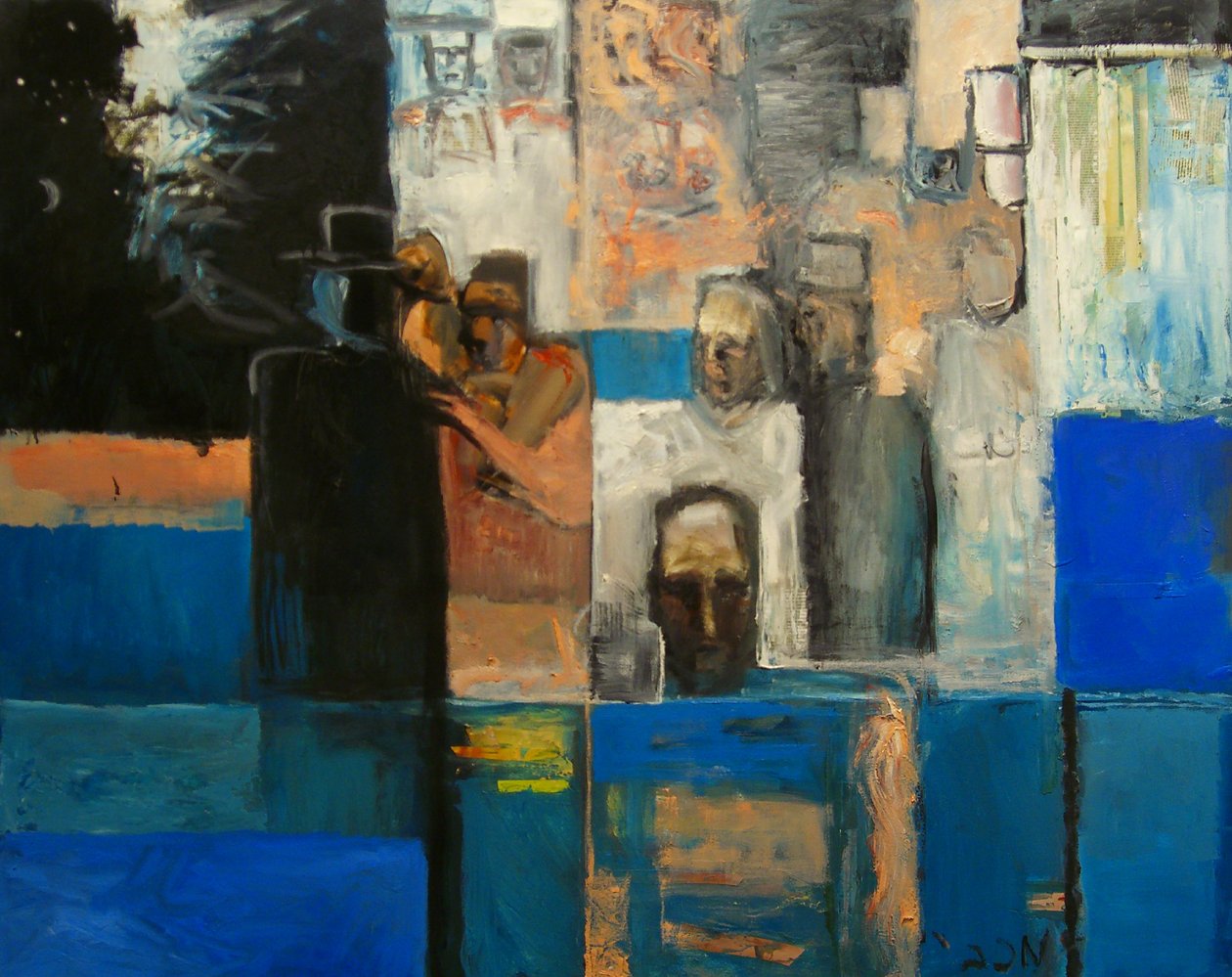 Judá e Bnai Israel entram no mar, 1999 de Richard Contemporary Artist Mcbee