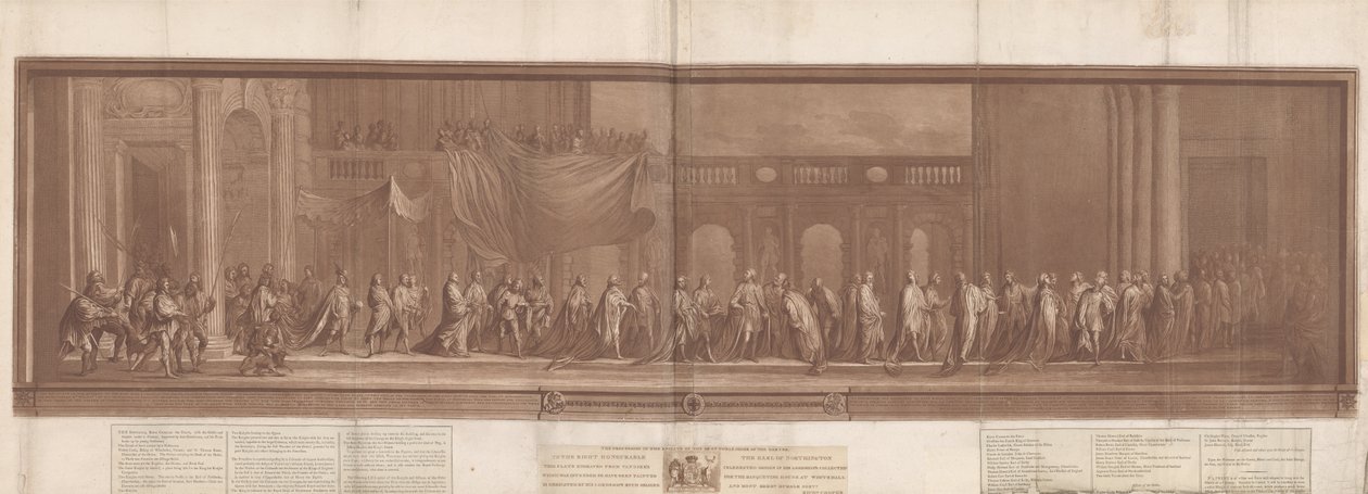 A Procissão dos Cavaleiros da Ordem Mais Nobre da Jarreteira de Richard Cooper the Younger