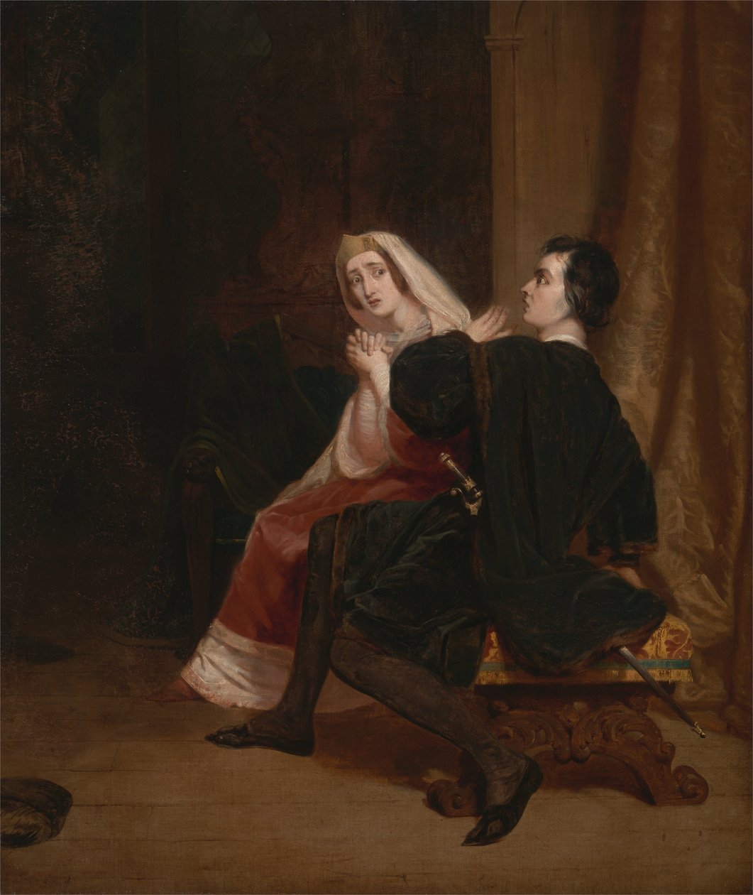 Hamlet e sua mãe; A cena do armário de Richard Dadd