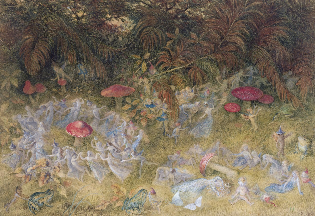 Anéis de Fada e Cogumelos, 1875 de Richard Doyle